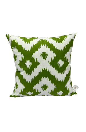 Capa para Almofada Estampada  Verde e Branco Mod- 2