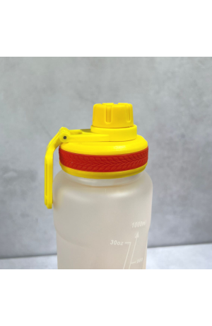 Garrafa Laranja 1000ml Sport de Plástico