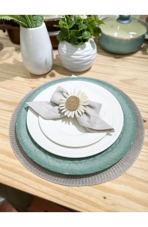 Sousplat Waves Verde 33cm