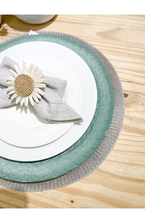 Sousplat Waves Verde 33cm