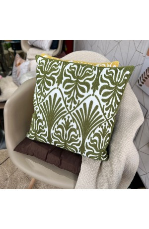 Capa de Almofada Grega Verde - Olimpia