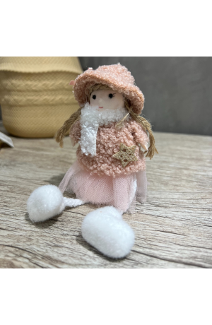 Enfeite Boneca com Chapeu Detalhe de Estrela (Dolls)