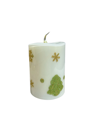 Enfeite Vela Decorativa com Led Branco