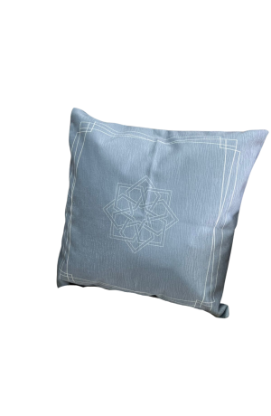 Capa de Almofada Verde c/ Listras Serenity 43x43cm