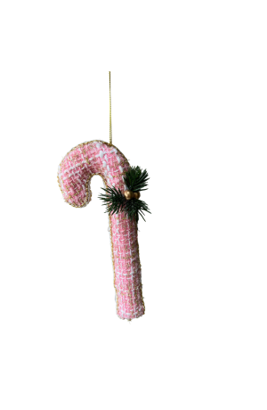 Enfeite Bengala Rosa Xadrez Candy