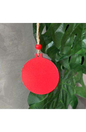 Enfeite para Pendurar Bola Natal Vermelha Trend Buff