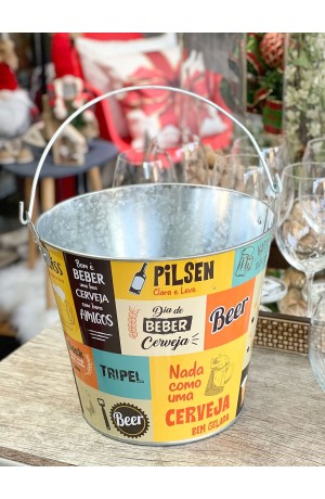 Balde 7,6L Alumínio Para Cerveja Mod.4