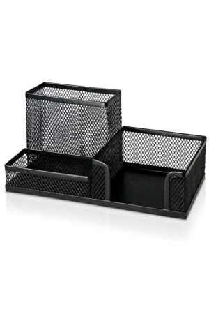 Organizador de Mesa de Metal com 3 Divisórias