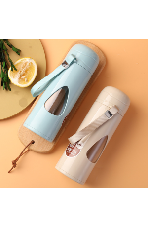 Garrafa Creme de Vidro com Adesivos 480ml