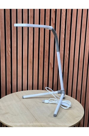 Luminária de Mesa Cinza Led