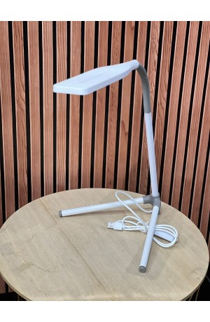 Luminária de Mesa Cinza Led