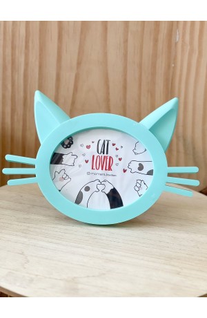 Porta Retrato de Gatinho Verde 10x15