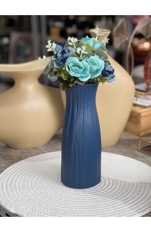 Vaso Azul de Plástico 23cm