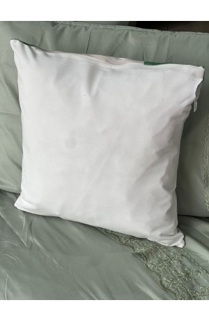 Capa de Almofada Verde e Branca - 42cm x 42cm  Mod 2