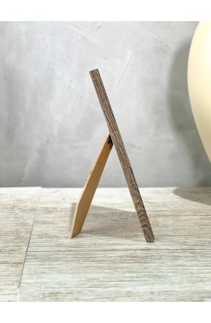 Porta Retrato Marrom Folhas 10x15