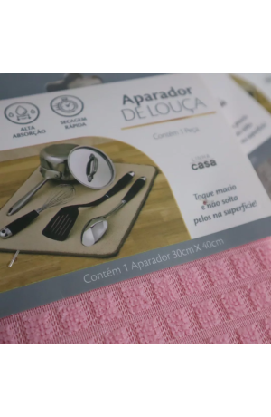 Aparador de Louça  Microfibra - Rosa