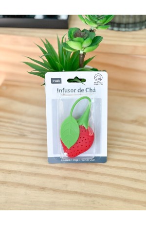 Infusor de Chá em Silicone - Morango