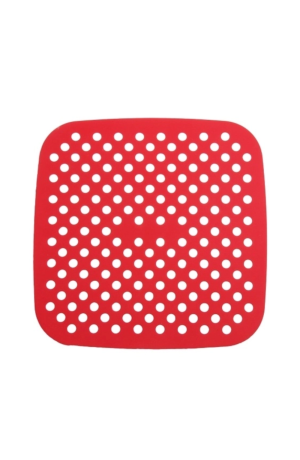 Tapete Vermelho de Silicone Para Air Fryer