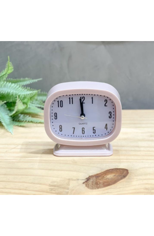 Relógio de Mesa Quadrado -  Rosa