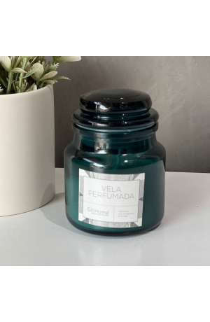 Vela Aromática com castiçal Azul