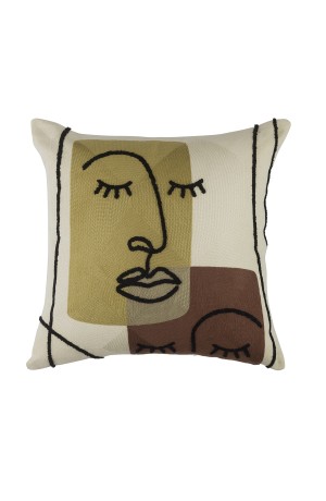 Capa de Almofada Skin Agnes 50x50cm Bordada