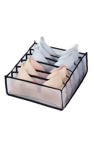 Colmeia Organizadora Preto Multiuso de Tecido 32x32x12cm