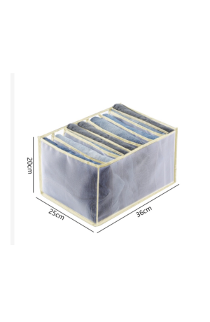 Colmeia Organizadora Bege Multiuso de Tecido 36x25x20cm