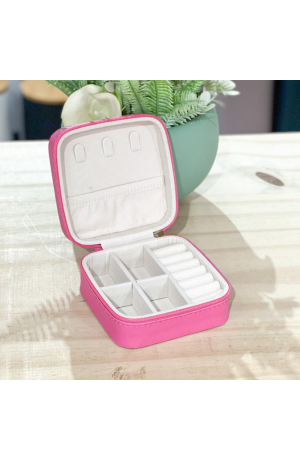 Porta Jóias Pink Portátil - 9,80cm X 5cm