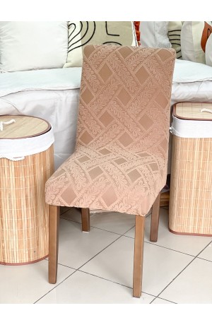 Capa de Cadeira Marrom - Old Flores