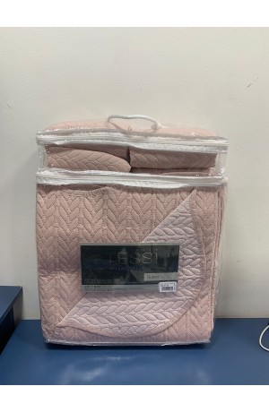 Kit Colcha Lottus Queen 2,30x2,50m Peach