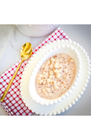 Jogo de Cerâmica Oval - Pratinho e Bowl - Branco