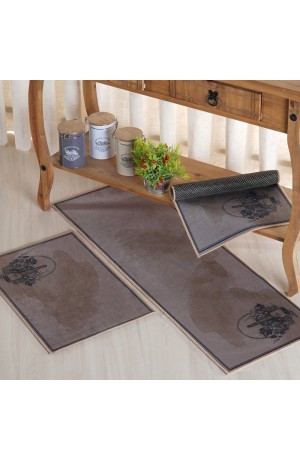 Kit Passadeira e Tapete de Cozinha 3 peças Velour Wine