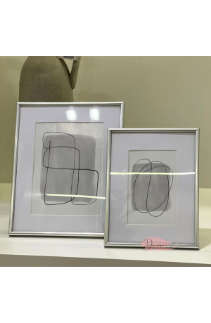  Porta Retrato em Metal Prata 10x15