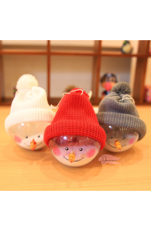 Enfeite de Natal para Pendurar na Árvore - Boneco de Neve Cores Sortidas