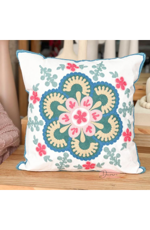 Capa de Almofada Bordada - 43cm X 43cm Mod 4