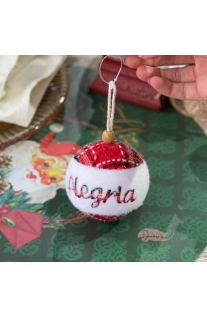 Bola de Natal Xadrez 