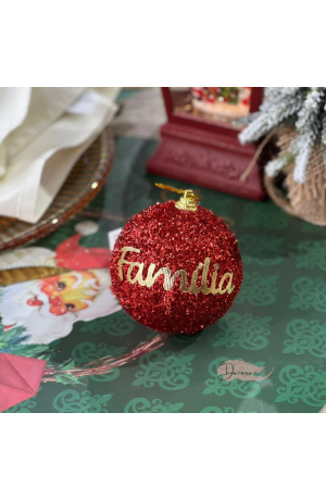 Bola de Natal Vermelha 