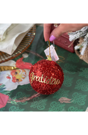 Bola de Natal Vermelha 