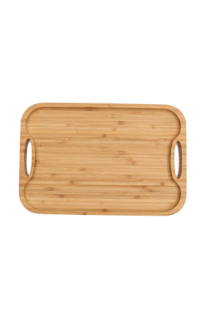 Bandeja de Bambu com Alça - 40cm X 25cm X 1,7cm