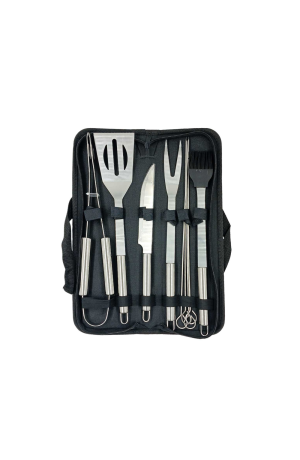 Kit Churrasco de Inox  - 10 Peças