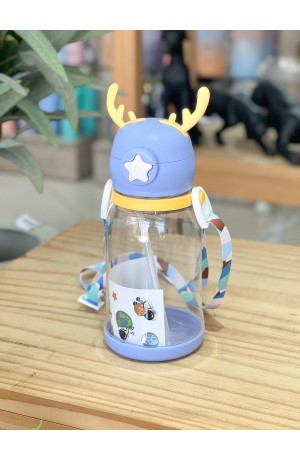 Garrafa Azul de Plástico 