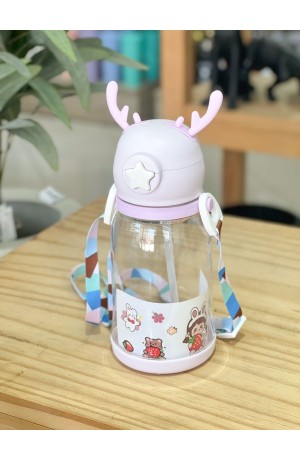 Garrafa Lilás de Plástico 