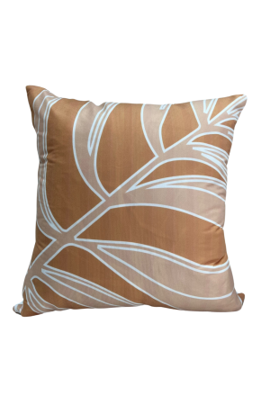 Capa de Almofada Terracota Folhagem Mod - 3  42cm X 42cm