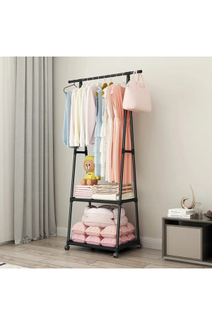 Cabideiro Organizador de Metal - Preto