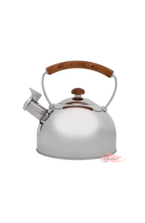 Chaleira em Inox com Alça de Bambu 2,3L com apito