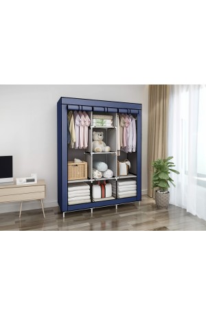 Guarda Roupas Azul Desmontavel Mobilis - 130cm X 45cm X 170cm