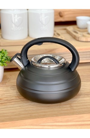 Chaleira Nero 3L em Aço Inox Preta