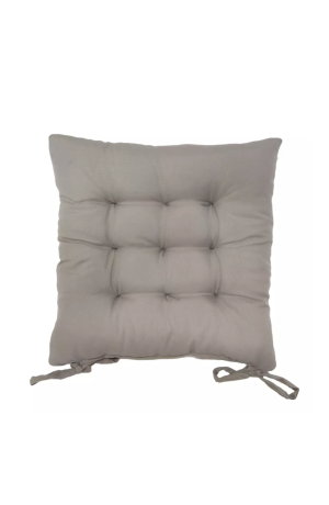 Almofada de Assento Cinza 40x40cm