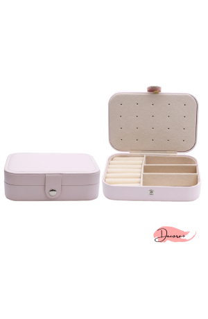 Porta Joias Portátil - Rosa 16cm X 11cm