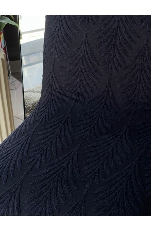 Capa de Cadeira Preto Jacquard